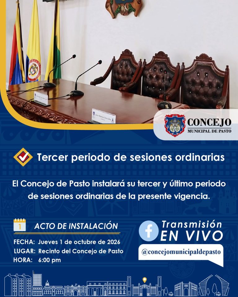 Lee más sobre el artículo TERCER PERIODO DE SESIONES ORDINARIAS